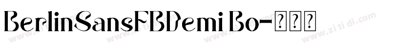 BerlinSansFBDemi Bo字体转换
